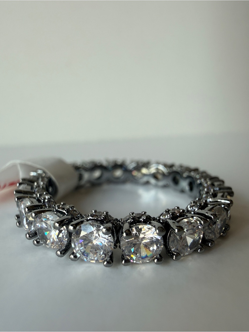 Bomb Party Eternity Band Ring - Clear Stones CZ - no bag.  Size 11
